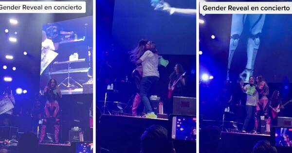 La Nación / Belinda reveló el sexo del bebé de una fan en medio de un concierto