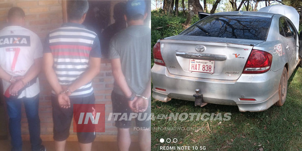ALLANARON VIVIENDA, APREHENDIERON A PERSONAS E INCAUTARON AUTOMÓVIL