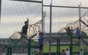 Crónica / [VIDEO] La voz del estadio pidió bajar al niño de la alambrada... era un joven de talla baja