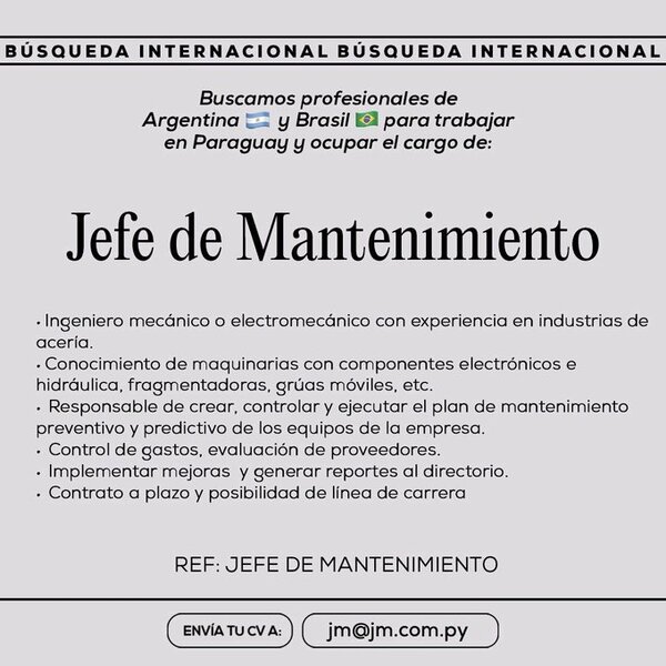 Diario HOY | En Ciudad del Este, vacancia solo para brasileños y argentinos