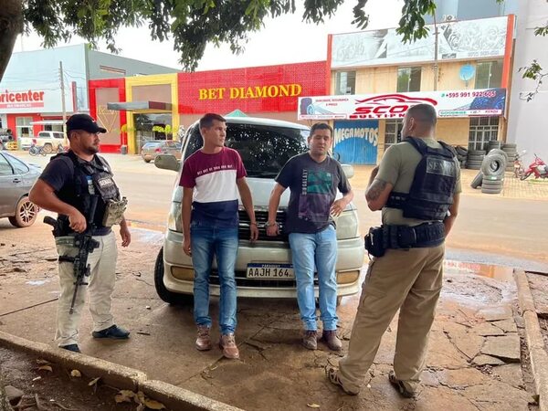 Caen dos hombres con más de 2 kilos de cocaína en Pedro Juan Caballero - Policiales - ABC Color