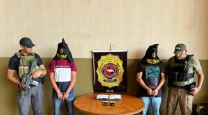 Dos personas detenidas con cocaína sobre la línea internacional en Pedro Juan