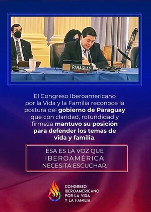 Congreso Iberoamericano Pro Vida y Familia agradece posición de Gobierno paraguayo ante la OEA - Política - ABC Color