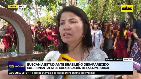 Buscan a estudiante brasileño desaparecido - ABC Noticias - ABC Color