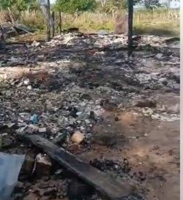 Crónica / Incendio deja en la calle a una humilde familia en Areguá