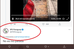 Diario HOY | “No es nio patada”: la polémica respuesta desde la cuenta de IPS