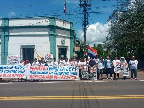 Ciudadanos no retroceden a chantaje de políticos y reactivan manifestación en Caapucú - Política - ABC Color