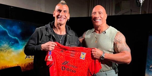 El increíble encuentro entre el Patón Guzmán y La Roca Johnson