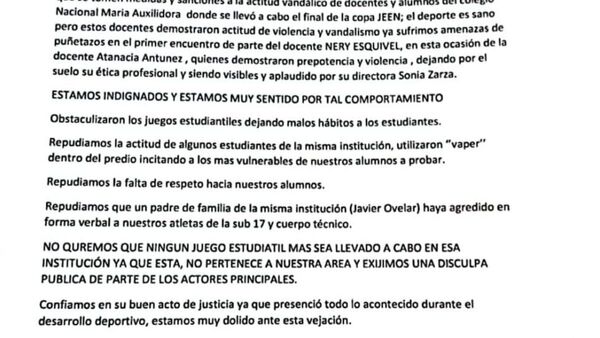 Dire dice que "ya aclaró el tema" con profe y su marido