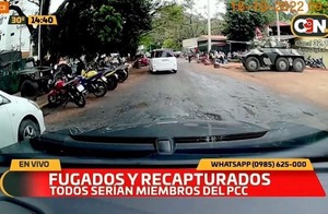 Recapturan a fugados de la cárcel de CDE