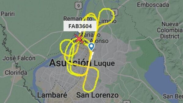 Llamativo sobrevuelo de avión brasileño en Paraguay causa susto