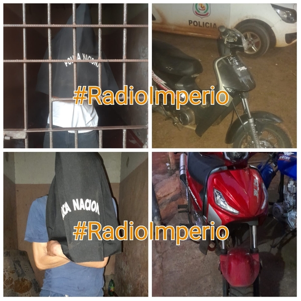 Dos detenidos en las últimas horas con motocicletas hurtadas en Jardín Aurora - Radio Imperio