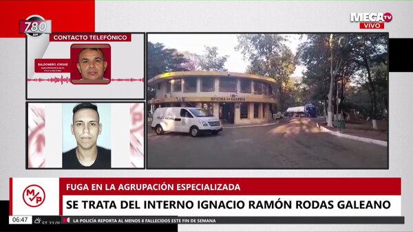 Escapó de la Agrupación Especializada el "soplón" que frustró un plan de fuga del clan Rotela - Megacadena — Últimas Noticias de Paraguay