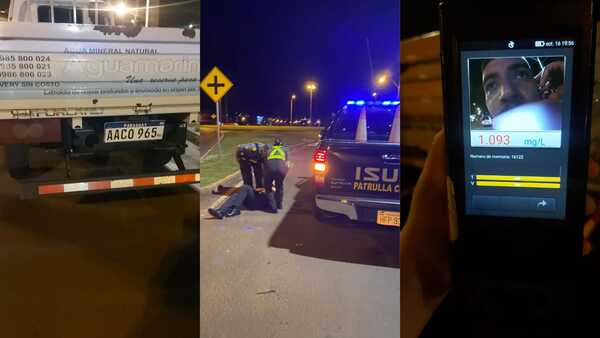 Inspectora de la caminera casi fue arrollada por un conductor borracho