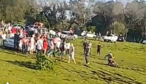 Batalla campal en encuentro deportivo en Alto Verá