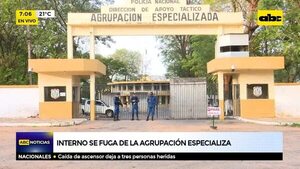 Fuga de un preso de la Agrupación Especializada - ABC Noticias - ABC Color