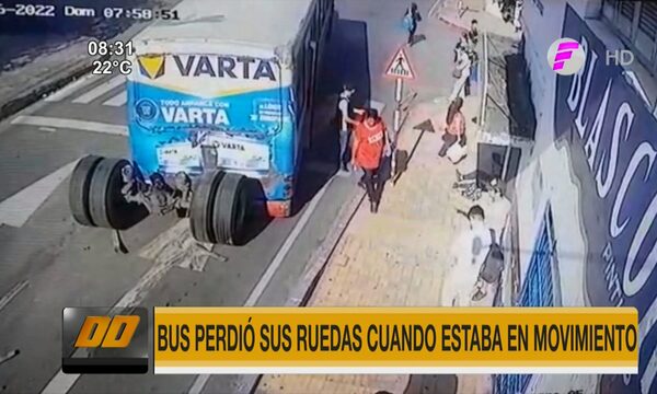 ¡Lamentable! Bus perdió ruedas traseras en pleno trayecto | Telefuturo