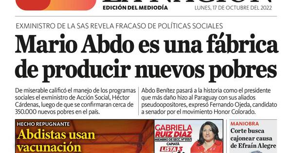 La Nación / LN PM: edición mediodía del 17 de octubre