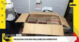 Incautan casi G. 800 millones que fueron hallados en un automóvil - Paraguaype.com
