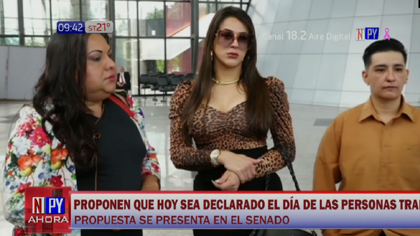 Presentan proyecto para establecer el Día Nacional de Personas Trans