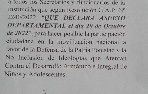 Declaran asueto departamental para movilizarse contra plan de educación