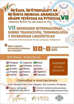 San Lorenzo será sede del "VII Seminario Internacional sobre Traducción, Terminología y Diversidad Lingüística" » San Lorenzo PY