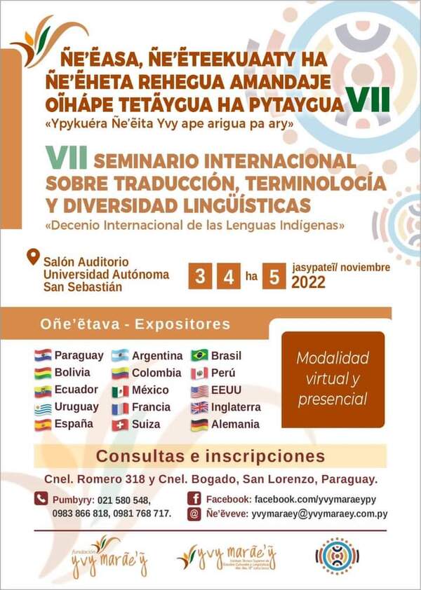 San Lorenzo será sede del "VII Seminario Internacional sobre Traducción, Terminología y Diversidad Lingüística" » San Lorenzo PY