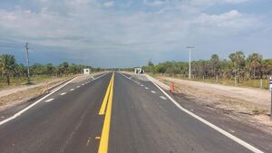 Concluyó rehabilitación del primer tramo de la ruta Pozo Colorado – Concepción