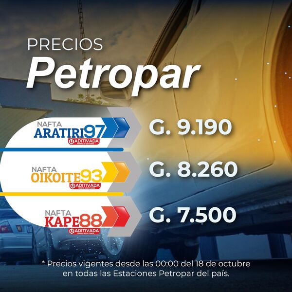 Petropar anuncia nueva rebaja de combustible en todas sus estaciones - .::Agencia IP::.
