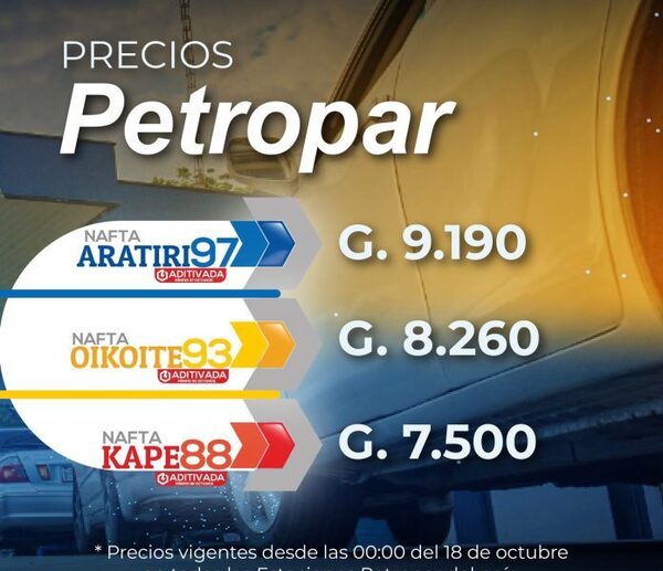 Petropar anuncia nueva rebaja de combustible en todas sus estaciones