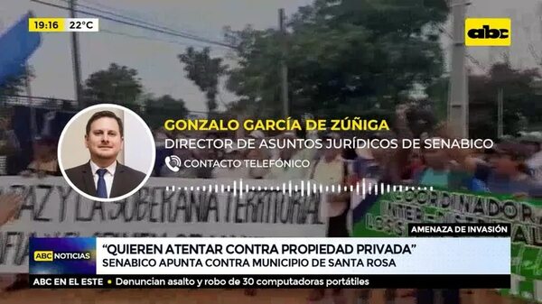 Senabico apunta contra municipio de Santa Rosa - ABC Noticias - ABC Color