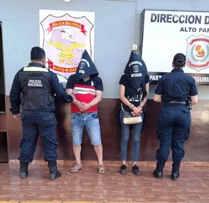 En barrio Remansito de CDE: capturan a pareja declarada rebelde por la Justicia