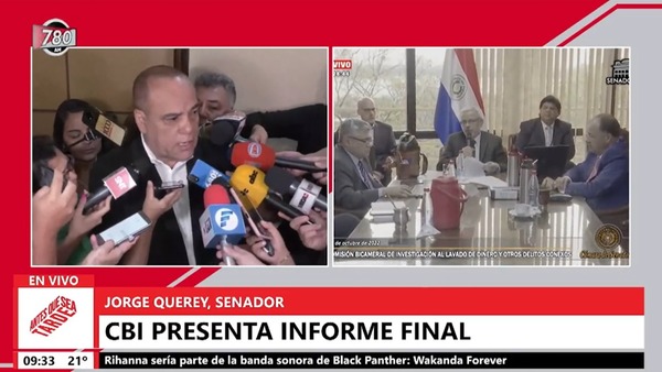Querey a Bachi: "Lo siento si Cartes figura en informes sobre tráfico de cigarrillos y presunto lavado" - Megacadena — Últimas Noticias de Paraguay