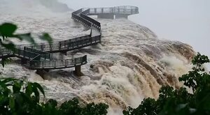 Cataratas del Iguazú: gran caudal del agua imposibilita rastrillaje en zona donde cayó turista - ABC en el Este - ABC Color