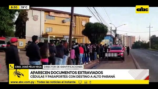 Aparecen documentos extraviados - ABC Noticias - ABC Color