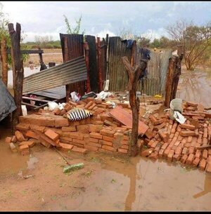 Temporal en el Chaco dejó familias damnificadas  - Noticias del Chaco - ABC Color