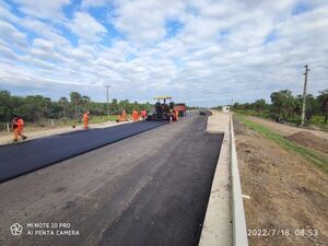 Concluyen trabajos en el primer tramo de la ruta Pozo Colorado – Concepción
