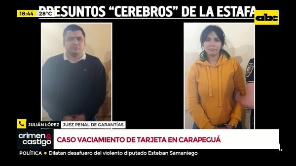 Caso de robo de tarjeta de débito en Carapeguá - Crimen y castigo - ABC Color