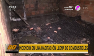 Incendio en una habitación llena de combustible - Paraguaype.com
