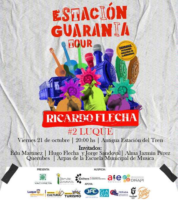 “Estación Guarania”, show musical de Ricardo Flecha junto a Oscar Fadlala llegará a Luque - .::Agencia IP::.