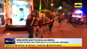 Riña entre adictos deja herido a uno de ellos   - ABC Noticias - ABC Color