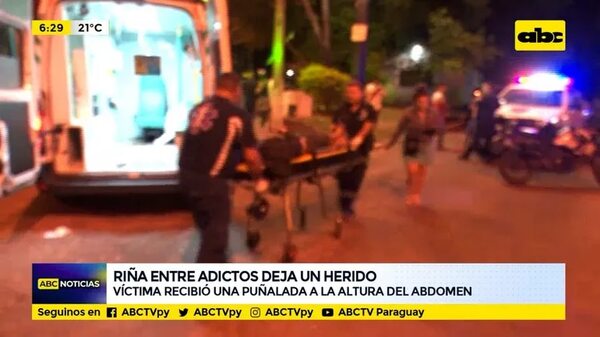 Riña entre adictos deja herido a uno de ellos - ABC Noticias - ABC Color
