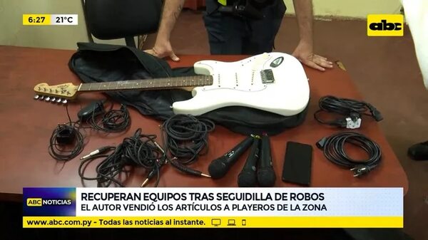 Recuperan equipos tras seguidilla de robos - ABC Noticias - ABC Color