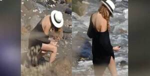 Crónica / ¡Wacala! Cantante fue pillada haciendo "del dos" en plena playa