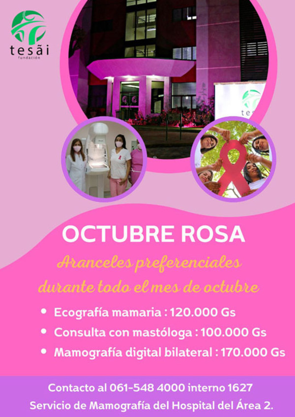 Fundación Tesãi celebra hoy el Día Mundial de Lucha contra el Cáncer de Mama | DIARIO PRIMERA PLANA