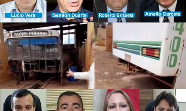 Concejales coimeros de Franco dan itinerario a empresa sin buses y sin licencia de Dinatran