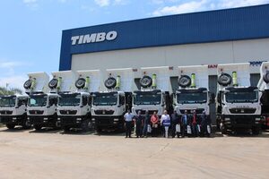 TIMBO entregó 10 camiones SINOTRUK HOWO TX 336 VOLQUETE