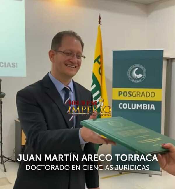 Magistrado pedrojuanino obtiene Doctorado en Ciencias Jurídicas - Radio Imperio