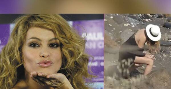 La Nación / Viral: Paulina Rubio hizo “el dos” en la playa
