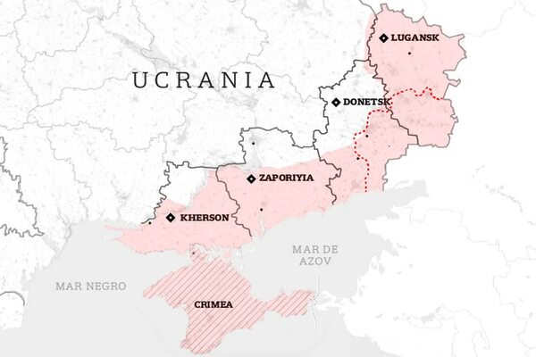 Putin declaró la ley marcial en las regiones ucranianas anexadas por Rusia - ADN Digital
